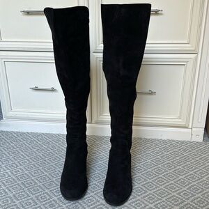 Stuart Weitzman Reserve stretch suede boots